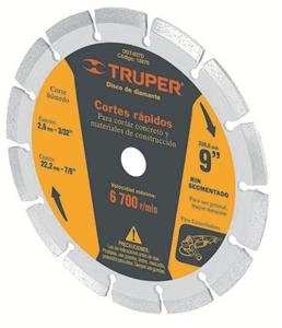 דיסק יהלום מקצועי 4.1 2 מחורץ TRUPER