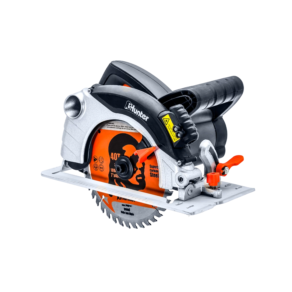 מסור עגול עם לייזר 1400W Hunter לחיתוך מדויק בקורות ופלטות
